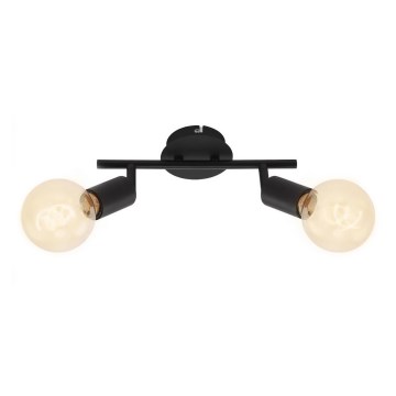 Briloner 10104890 - Bodové svítidlo 2xE27/60W/230V černá